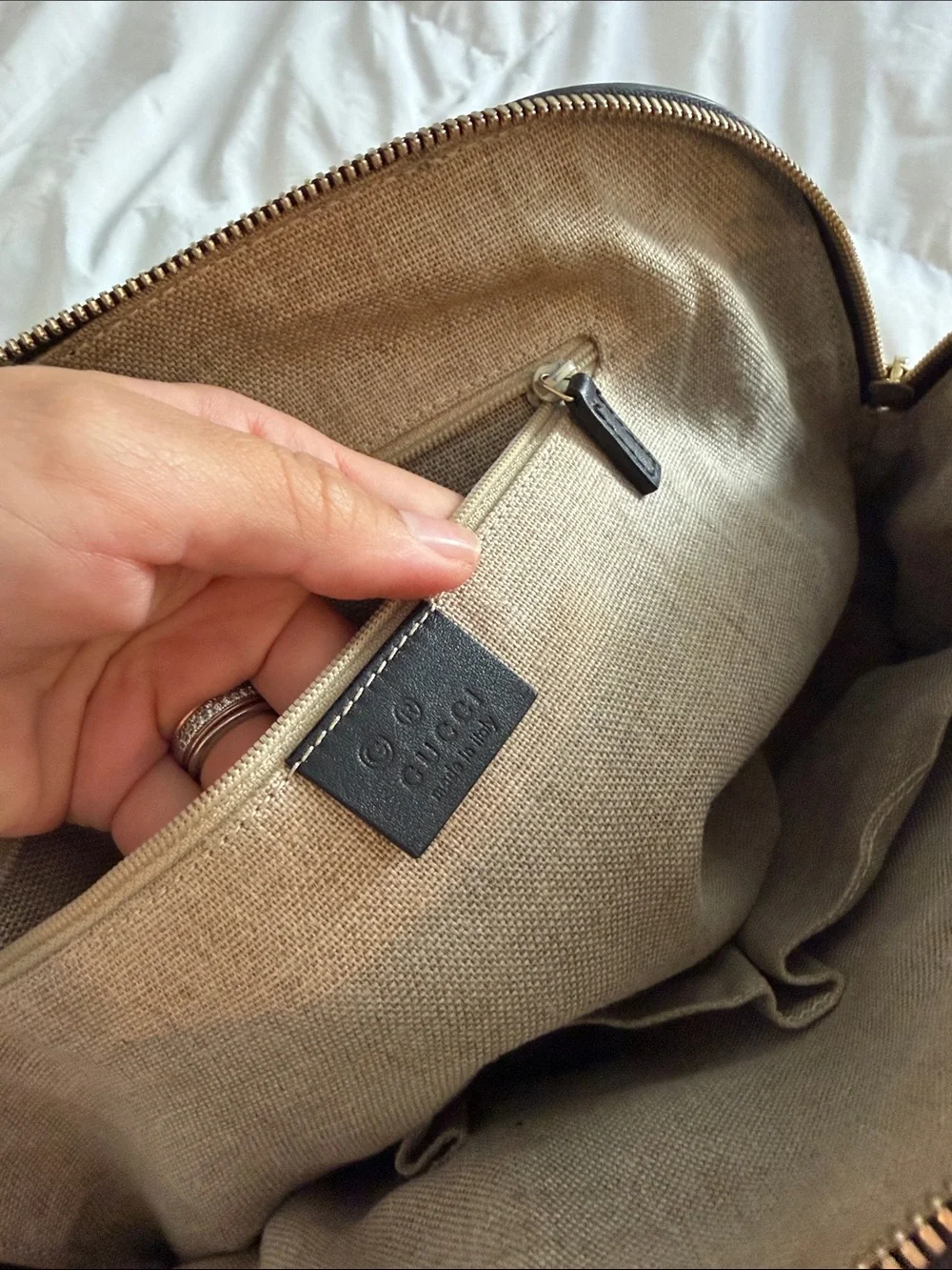 Gucci Black Embossed Bag
